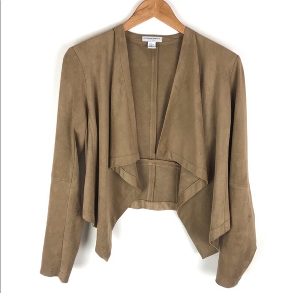 Katherine Barclay Jackets & Blazers - Katherine Barclays Tan Faux Suede Jacket Size XS